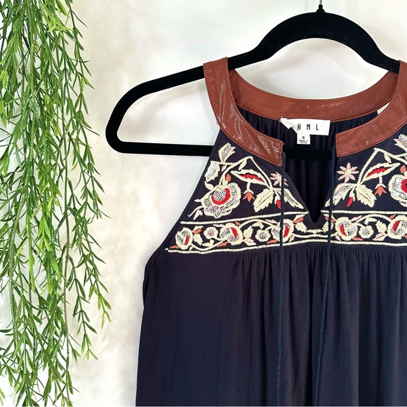 THML tank Women’s Embroidered Halter size S - Picture 1 of 6